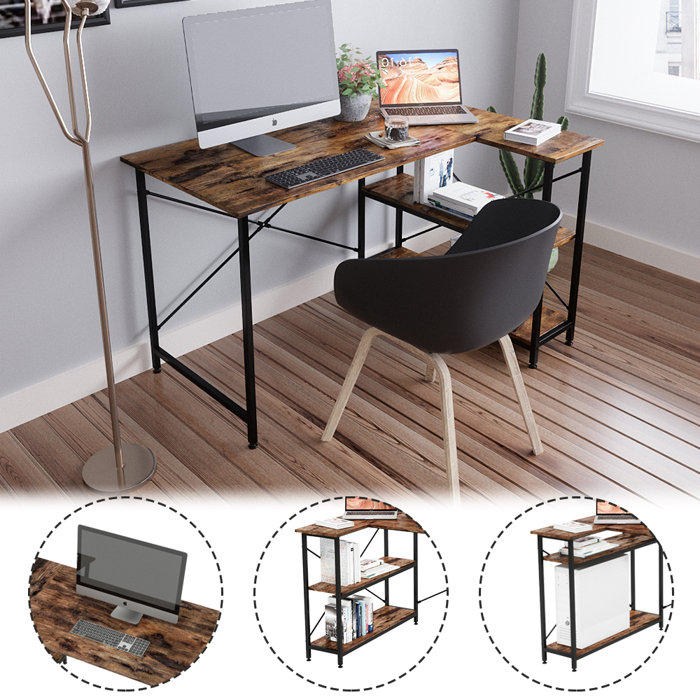 17 Stories Atia Reversible LShape Desk & Reviews Wayfair